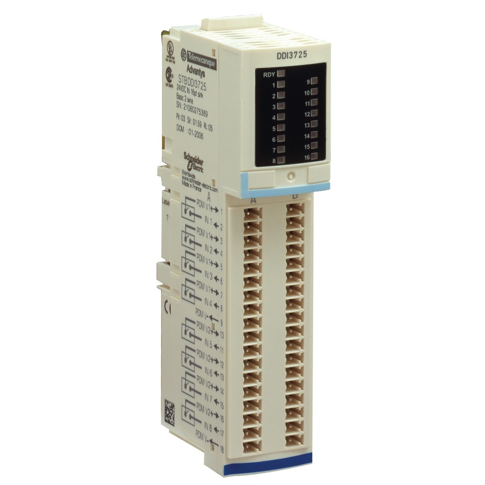 MODULO 16 ENTRADAS DIGITALES 2 HILOS STB 24 VDC STBDDI3725