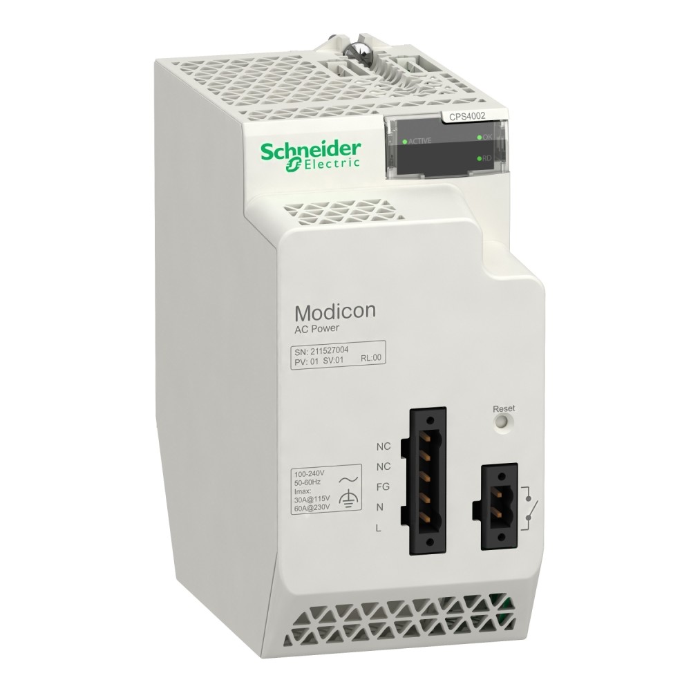 MODULO FUENTE ALIMENTACION REDUNDANTE 100-240VAC MODICON X80 BMXCPS4002