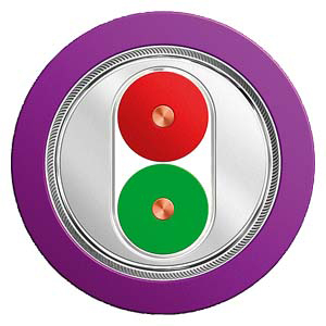 CABLE COMUNICACION P/ENCODER BUS 2 HILOS APANTALLADO VIOLETA PROFIBUS 6XV18300ET20