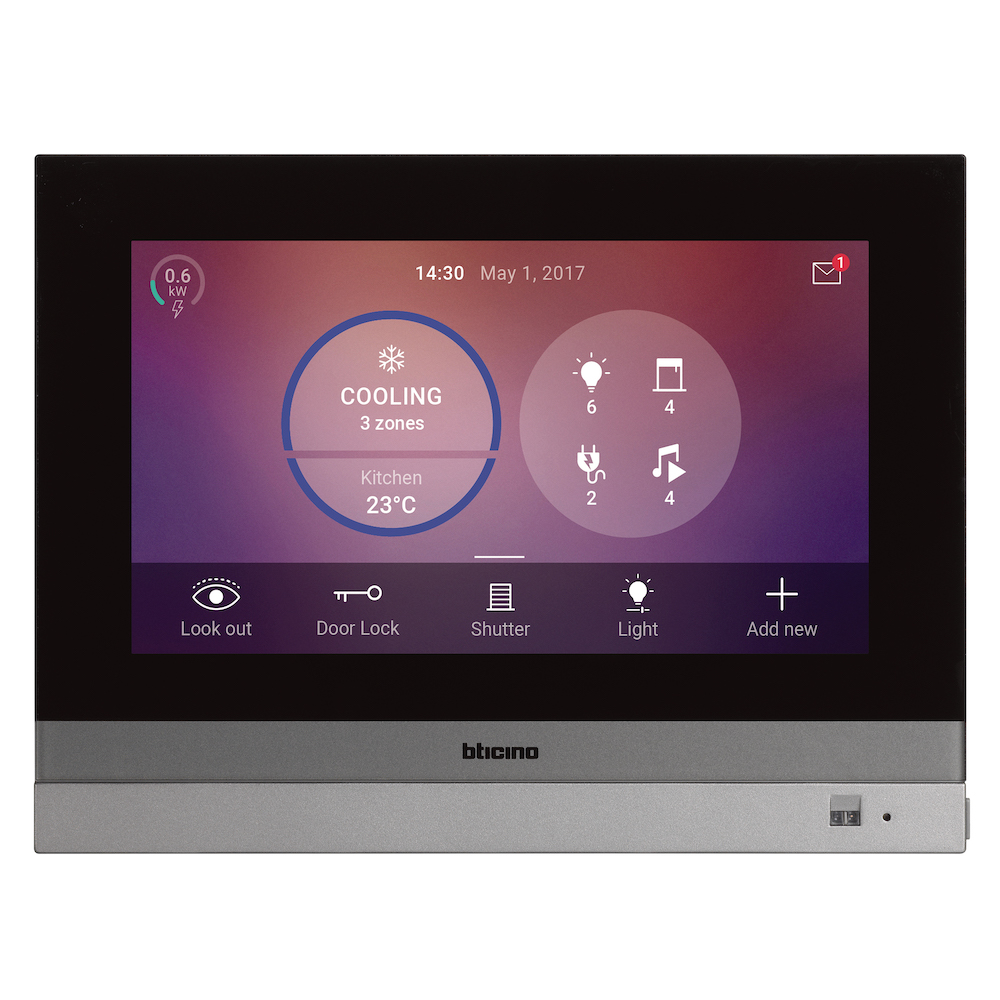 PANTALLA HMI TACTIL LCD TFT 7" 27VDC HOMETOUCH LIVING NOW 3488