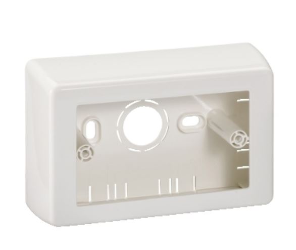 CAJA DERIVACION BLANCO 40MM P/CANALETA 100X45MM S/TUERCA DXN5011S