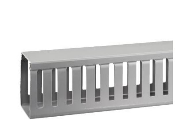 CANALETA RANURADA PVC GRIS 60X 80MM 2000MM DXN10102