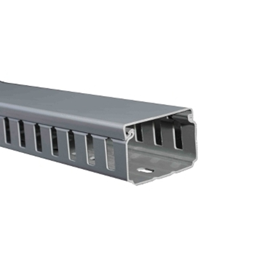 CANALETA RANURADA PVC GRIS 60X 60MM 2000MM DXN10092