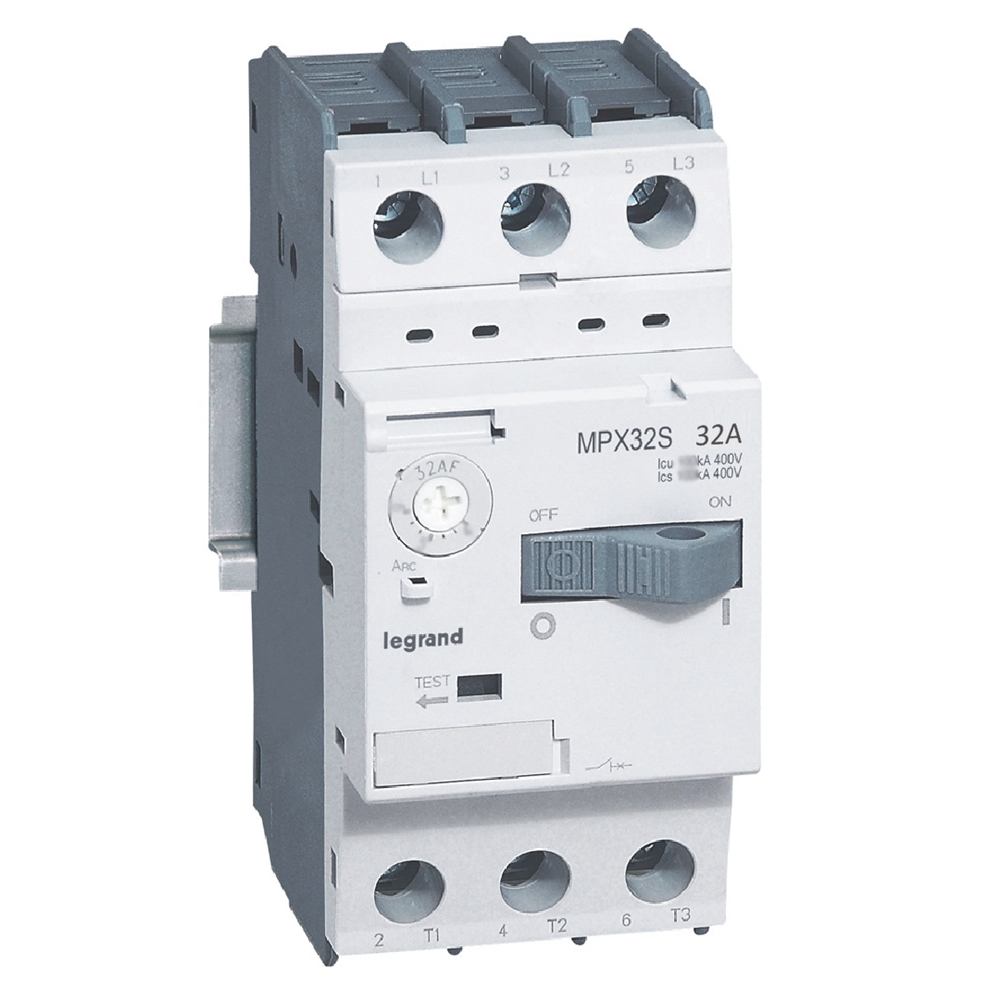 GUARDAMOTOR MAGNETO-TERMICO 3P 22-32A 415VAC 15KA MPX3 32S 417315