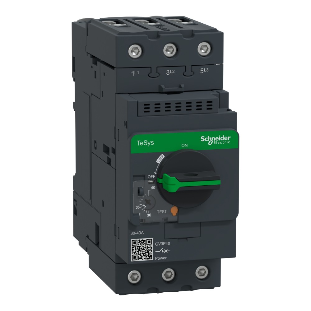 GUARDAMOTOR MAGNETO-TERMICO 3P 30-40A 400/415VAC 50KA TESYS GV3P40