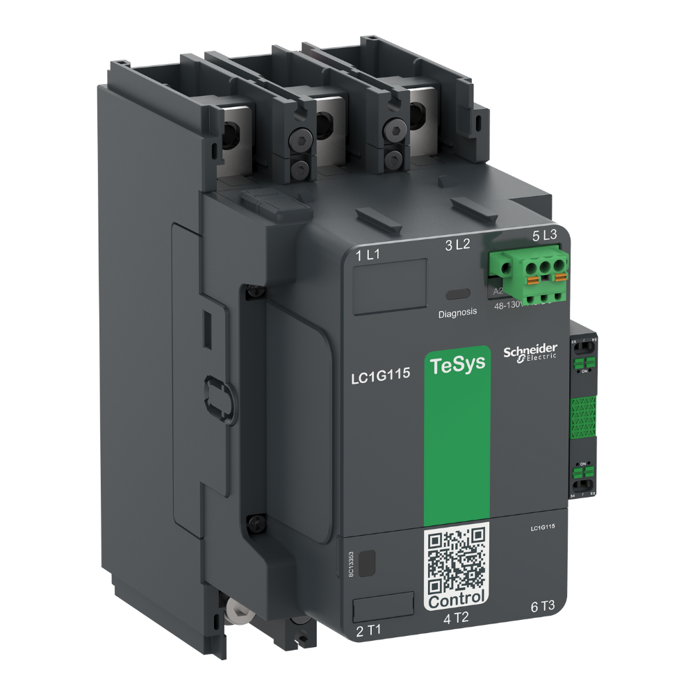 CONTACTOR POTENCIA MAGNETICO 3P 185A AC3 100-250VAC/DC 1NA+1NC TESYSG LC1G185KUEN