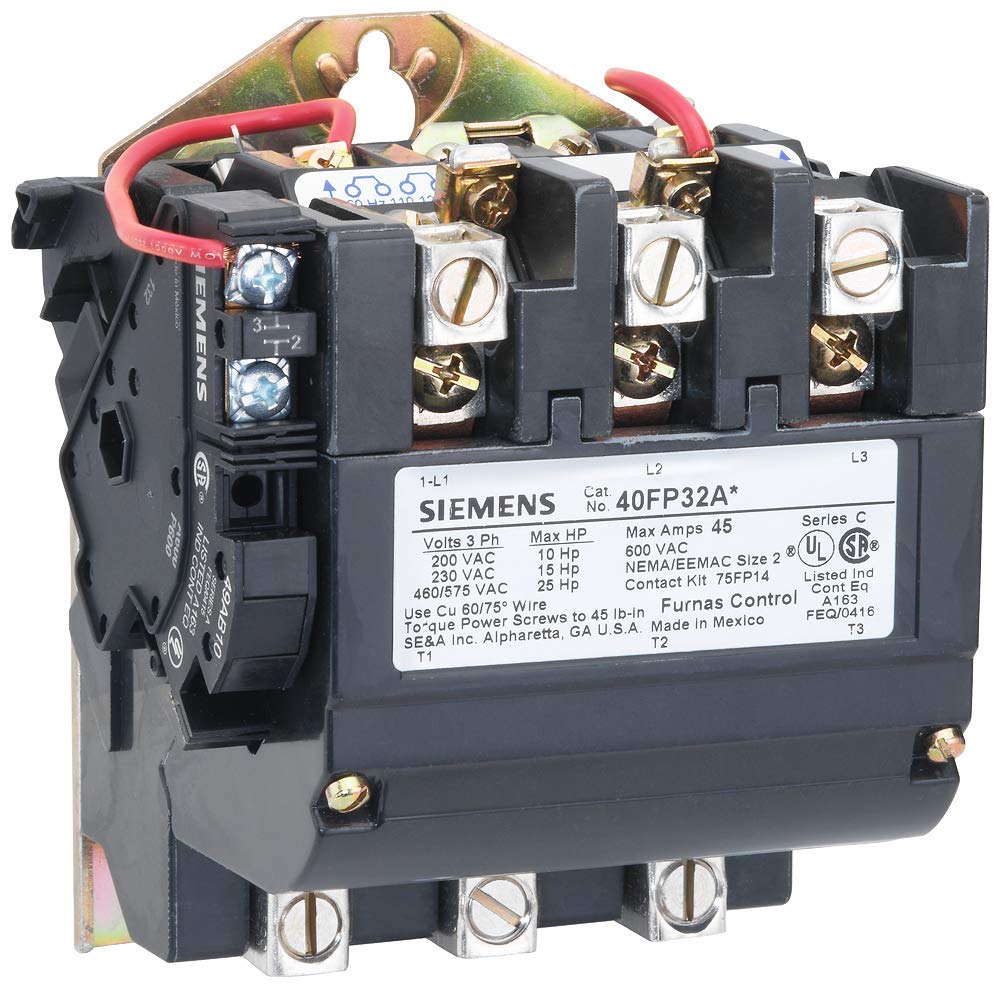 CONTACTOR  SIN INVERSION 60A 110-220VAC 2 1/2 NEMA CLASE 40 US2:40GP32AA