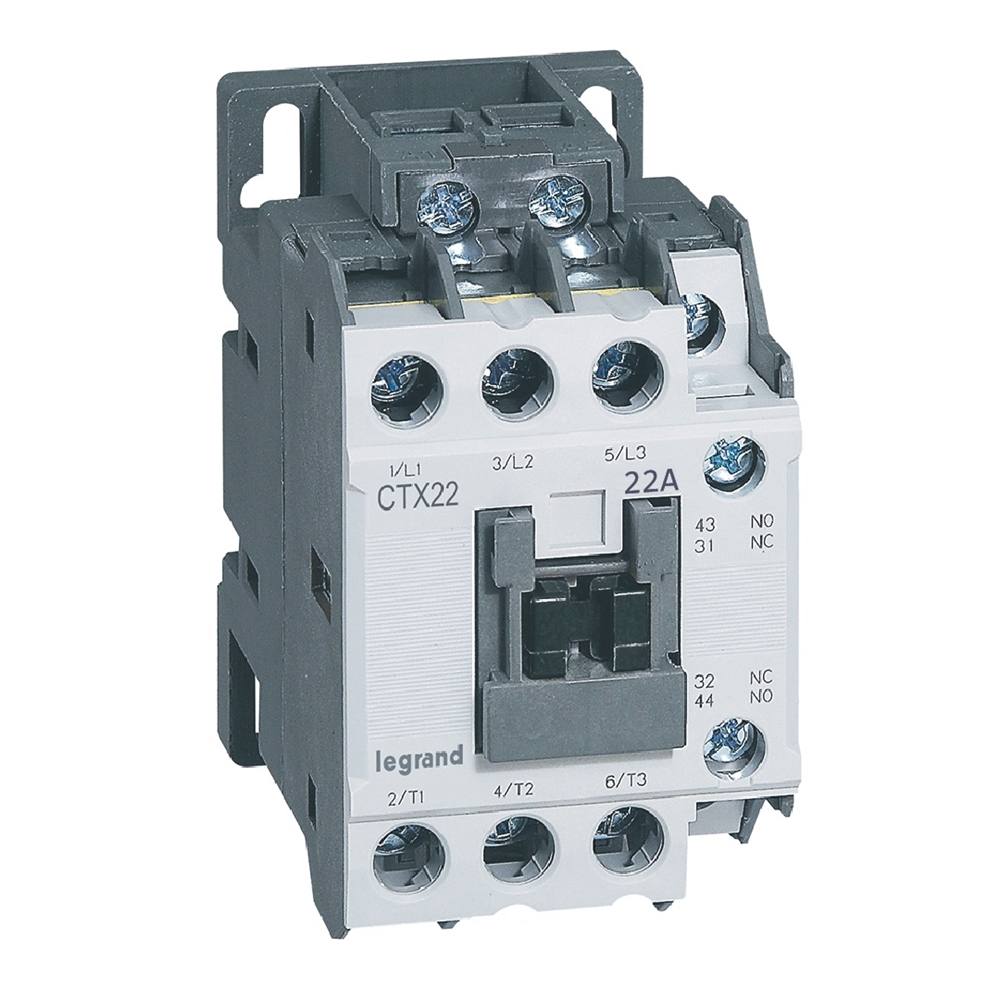 CONTACTOR POTENCIA MAGNETICO 3P 22A AC3 230VAC 1NA+1NC CTX3 416116