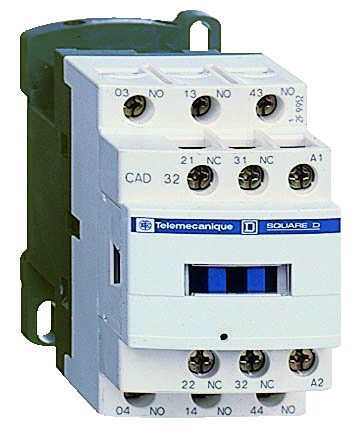 CONTACTOR AUXILIAR 10A 120VAC 3NA+2NC TESYS CAD32G7