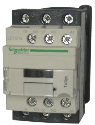 CONTACTOR POTENCIA MAGNETICO 3P 12A AC3 24VDC 1NA+1NC TESYS LC1D12BL