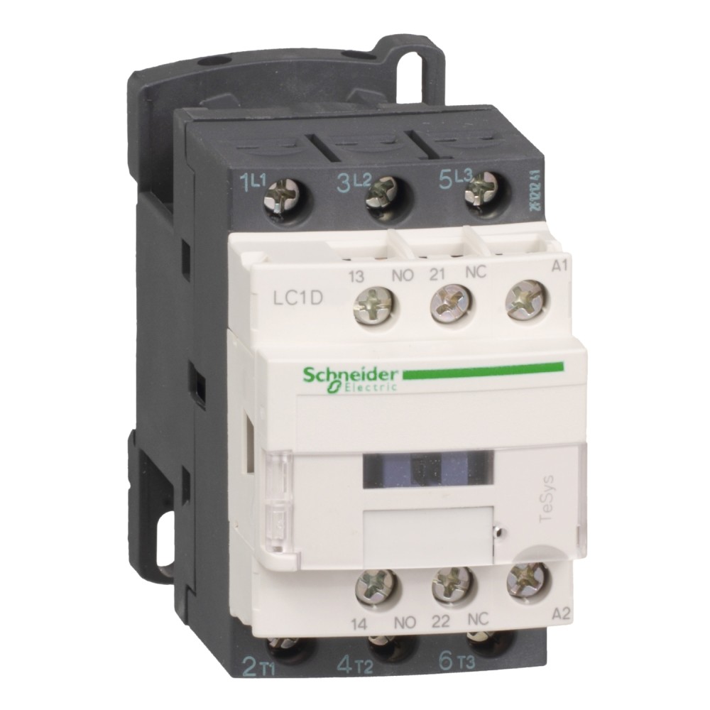 CONTACTOR POTENCIA MAGNETICO 3P 18A AC3 380VAC 1NA+1NC TESYS LC1D18Q7