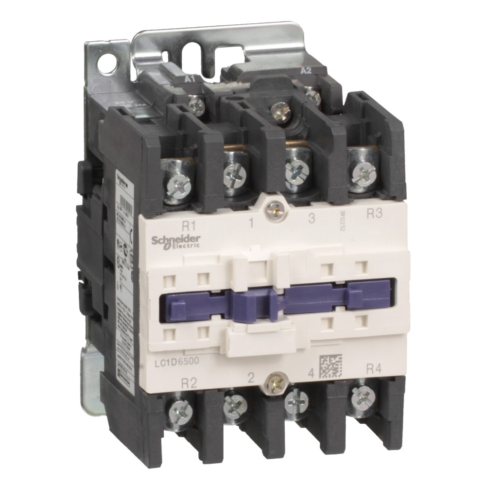 CONTACTOR POTENCIA MAGNETICO 4P 65A AC3 110VAC S/CONT AUX TESYS LC1D65008F7