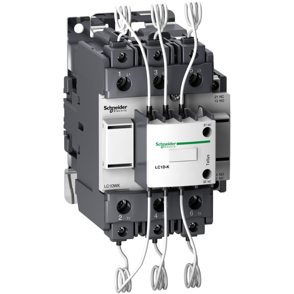 CONTACTOR P/CONDENSADOR 3P 40/60/92 KVAR 220/440/690V BOB. 110V TESYS LC1DWK12F7
