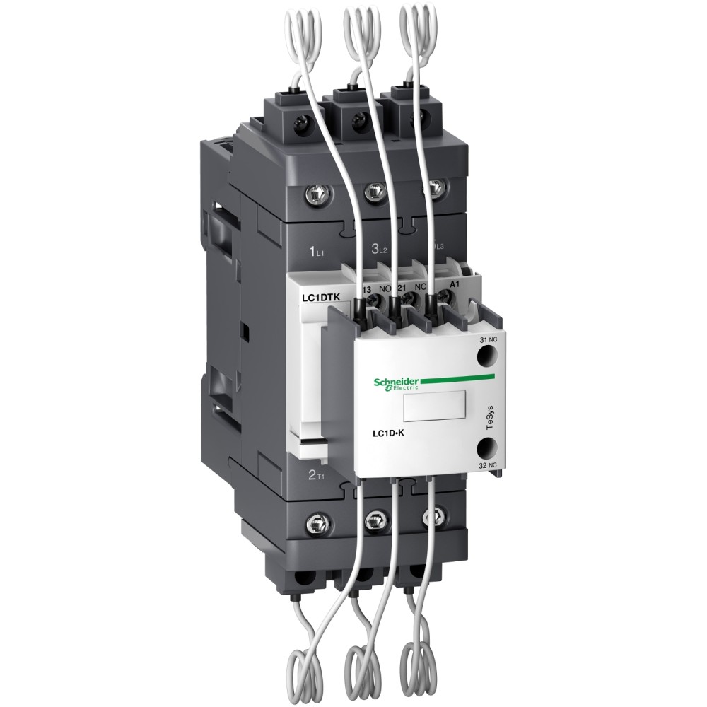 CONTACTOR P/CONDENSADOR 3P 22/40/43/67KVAR 230/415/440/690V BOB. 220V TESYS LC1DTKM7