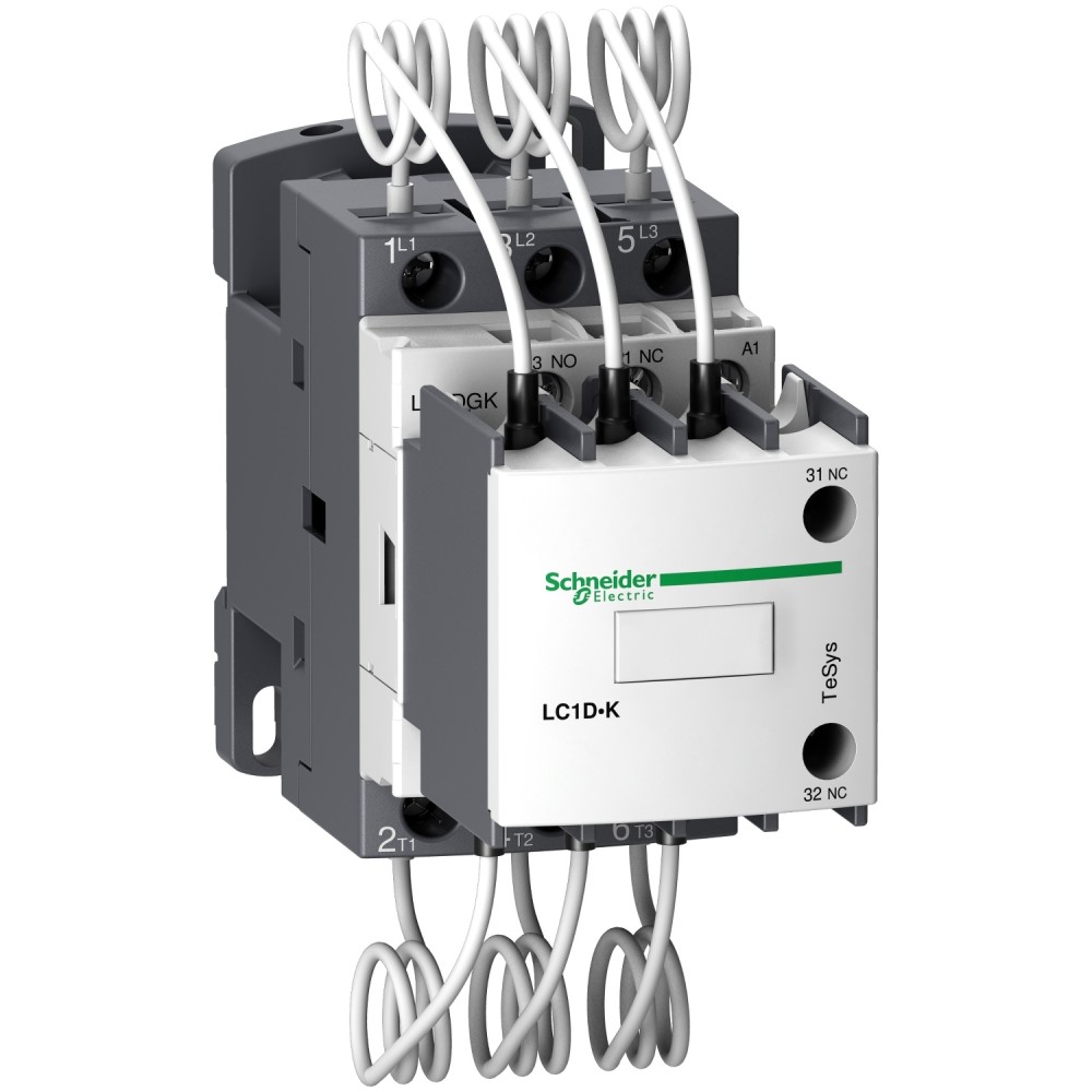 CONTACTOR P/CONDENSADOR 3P 9/16/17/27KVAR  230/415/440/690V BOB. 220V TESYS LC1DGKM7