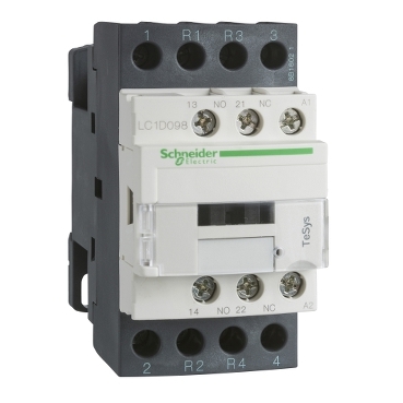 CONTACTOR POTENCIA MAGNETICO 4P 25A AC1 220VAC 1NA+1NC TESYS LC1D128M7