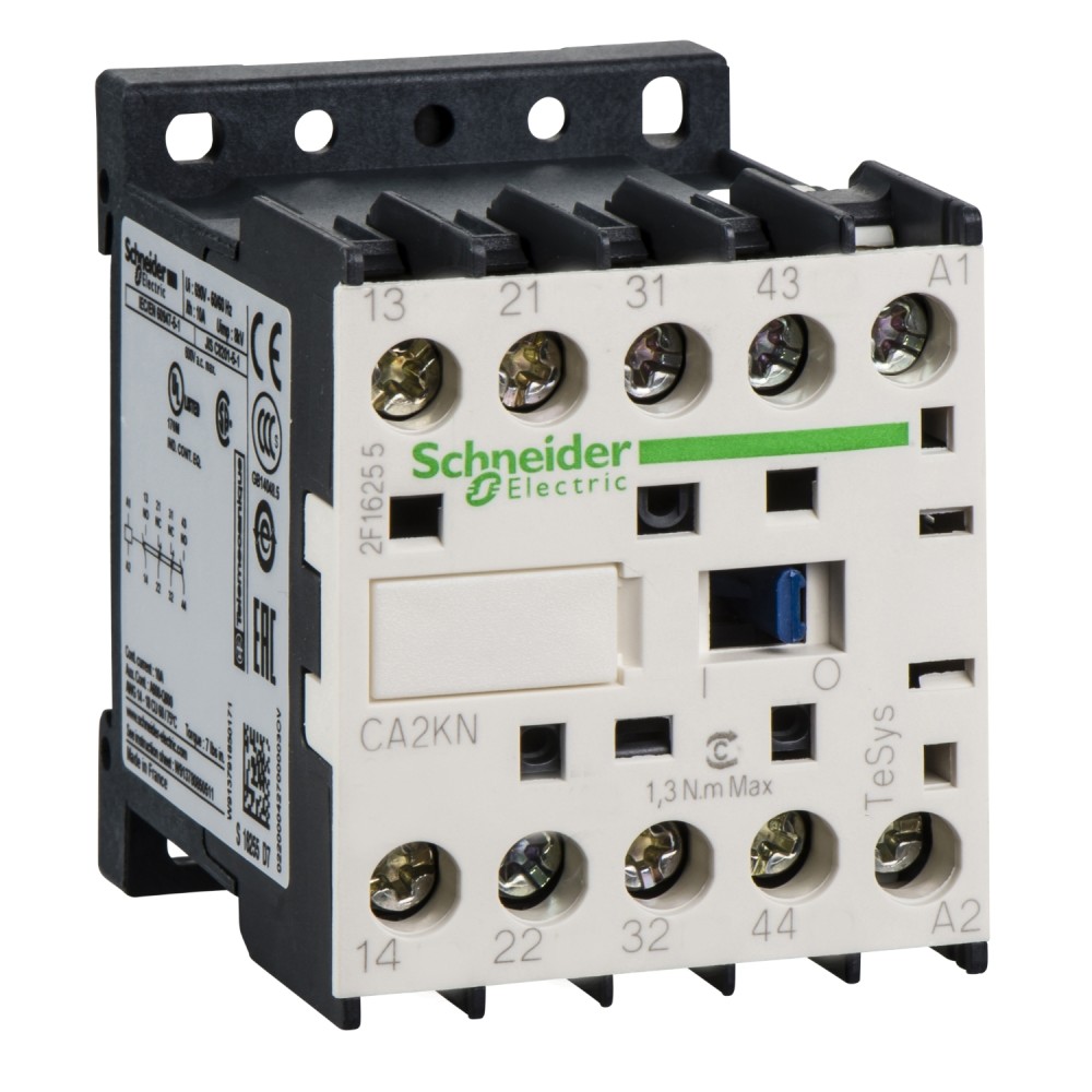 CONTACTOR AUXILIAR 10A 24VAC 2NA+2NC TESYS CA2KN22B7