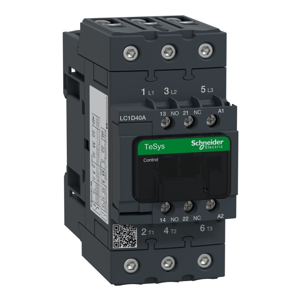 CONTACTOR POTENCIA MAGNETICO 3P 40A AC3 48V 1NA+1NC TESYS LC1D40AE7