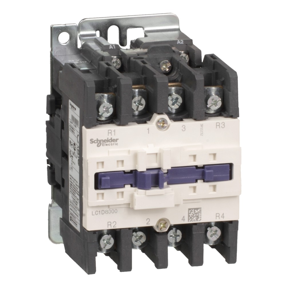 CONTACTOR POTENCIA MAGNETICO 4P 80A AC3 110VAC S/CONT AUX TESYS LC1D80008F7