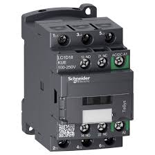 CONTACTOR POTENCIA MAGNETICO 3P 18A AC3 100-250VAC/DC 1NA+1NC TESYS LC1D18KUE