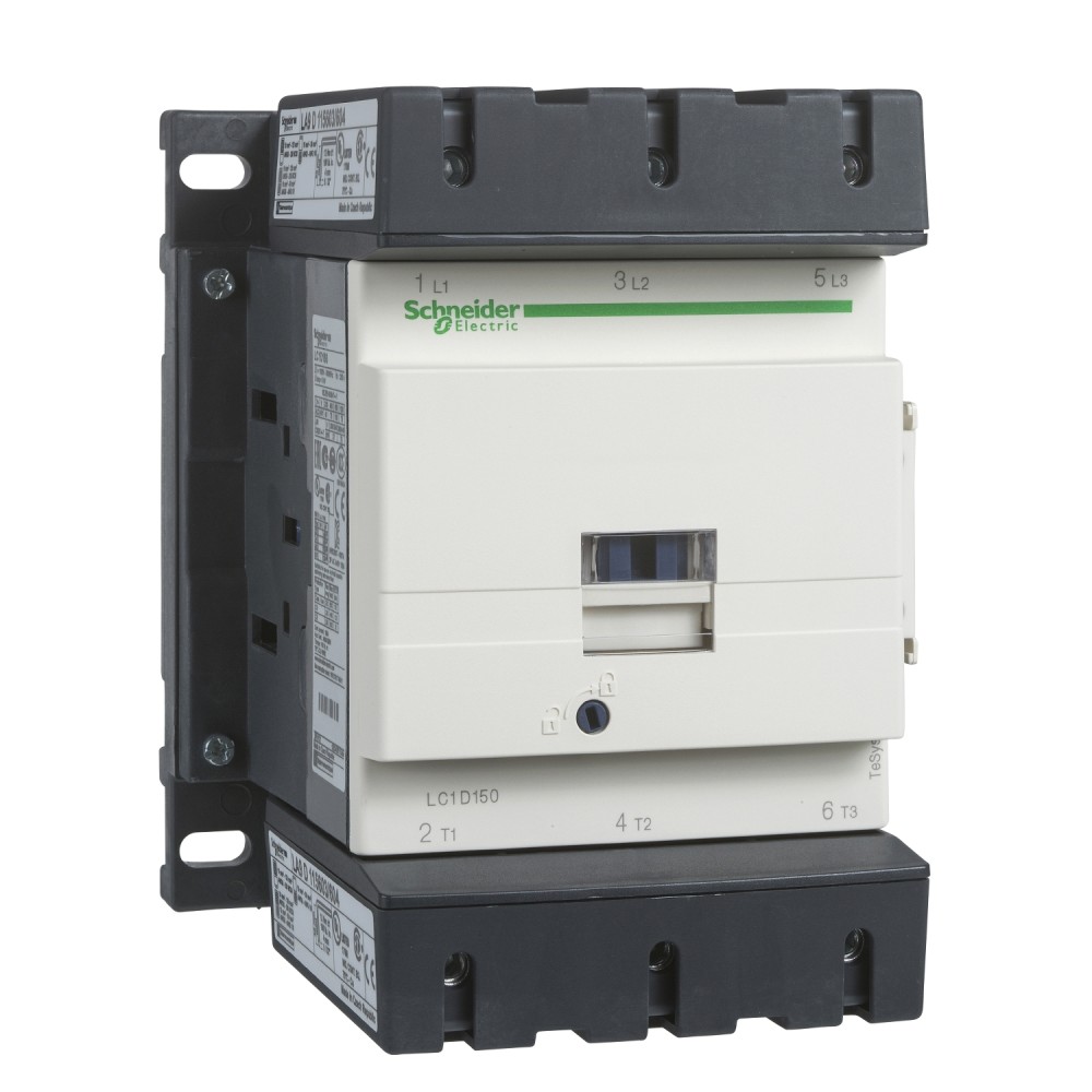CONTACTOR POTENCIA MAGNETICO 3P 150A AC3 24VDC 1NA+1NC TESYS LC1D150BD