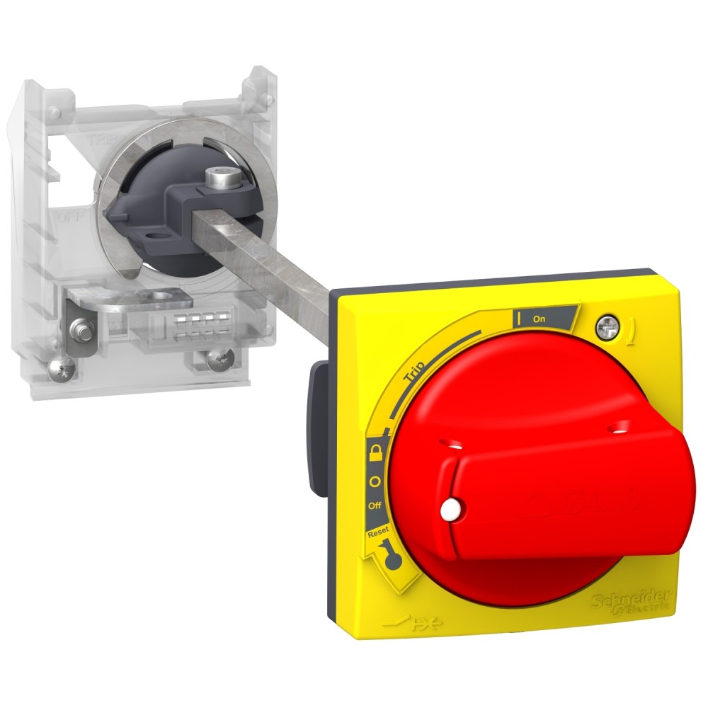 MANDO ROTATIVO ROJO/AMARILLO 1-3 CANDADOS P/INTERRUPTOR AUT GV2 GV2APN02