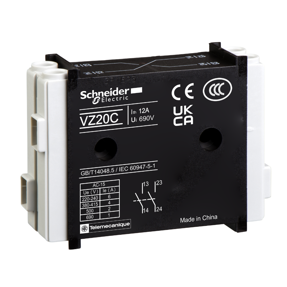 BLOCK CONTACTO AUXILIAR LATERAL 1NA+1NC P/CONTACTOR TESYS