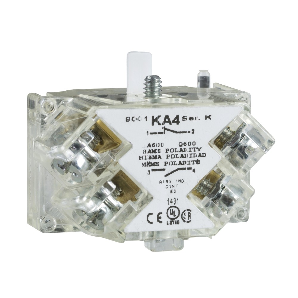 BLOCK CONTACTO 1NA+1NC C/BOTON DE CONTROL HARMONY 9001KA1