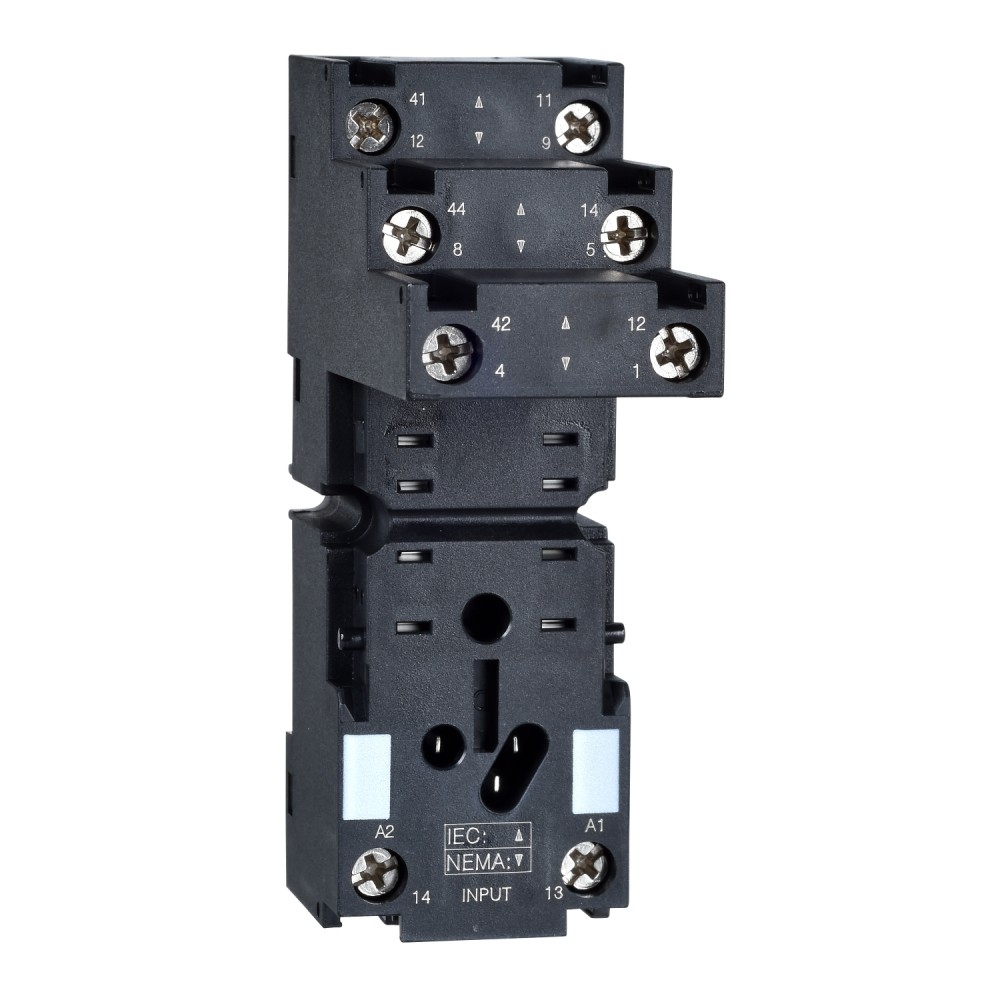 BASE DE FIJACION P/RELE RXM2 250V 2NA+2NC HARMONY RXZE2S108M