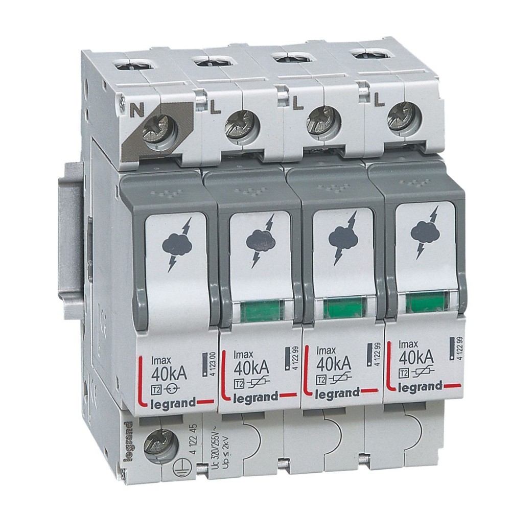 LIMITADOR SOBRETENSION 4P 320V 40KA T2 IMAX 412245