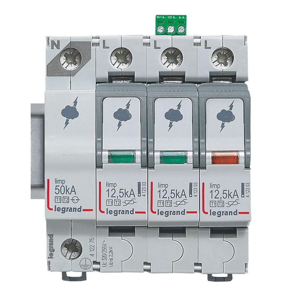 LIMITADOR SOBRETENSION CLI/II 3P+N 230/400VAC 50KA 412275