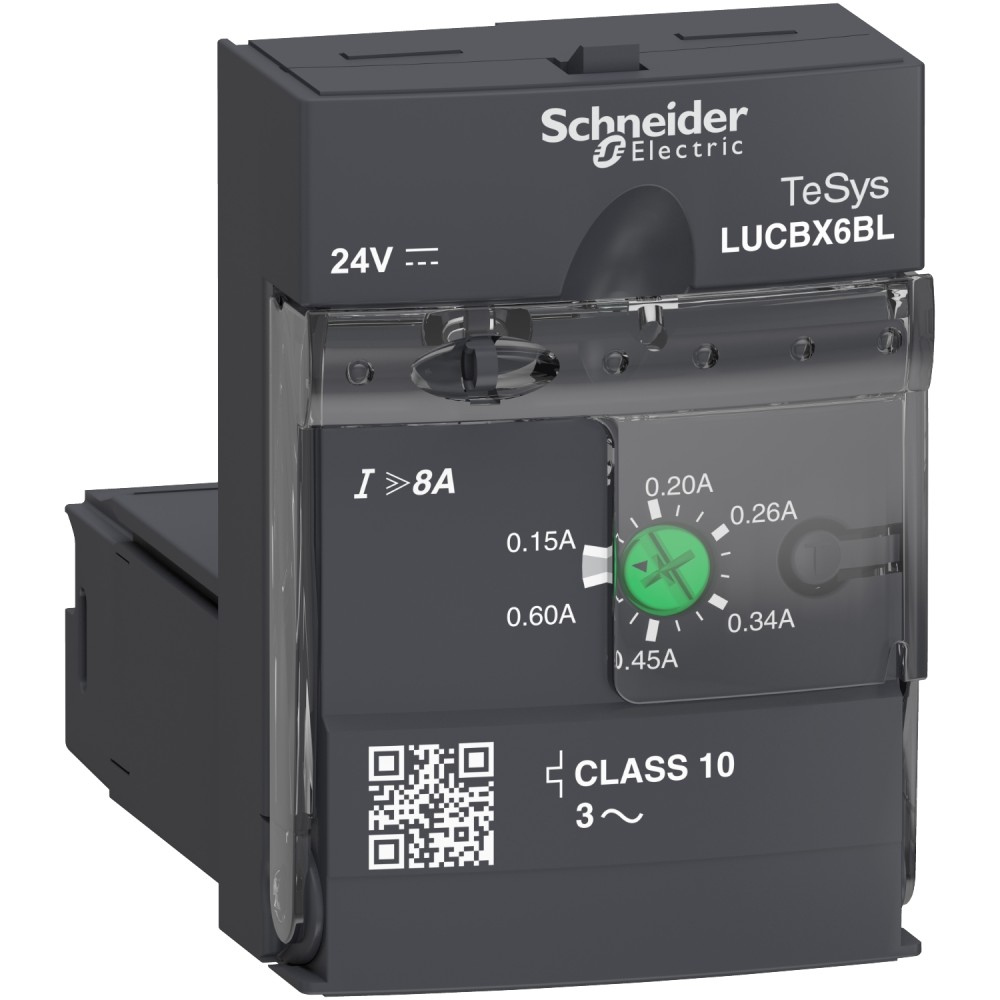 UNIDAD CONTROL AVANZADA 3F 3P 0.15 0.6A 24V DC LUCBX6BL