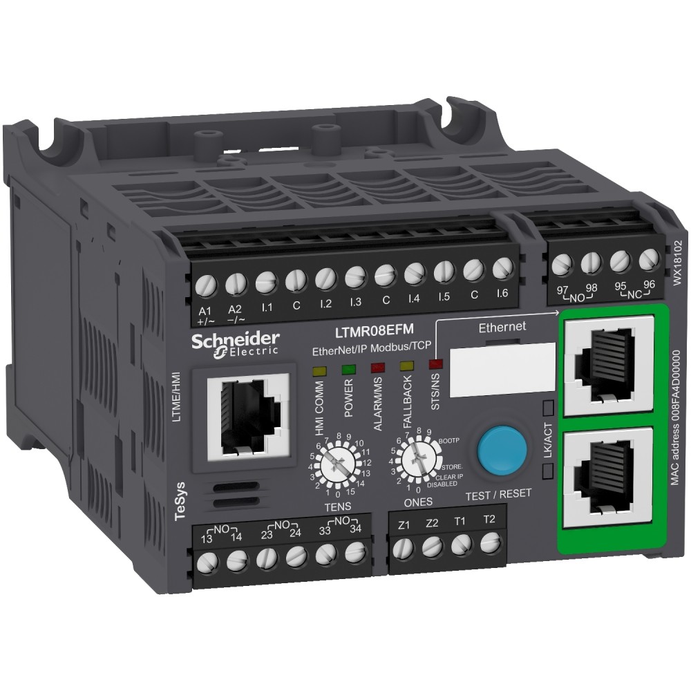 RELE MULTIFUNCION CONTROL MOTOR ETHERNET 0.4-8A 100-240VAC TESYS LTMR08EFM