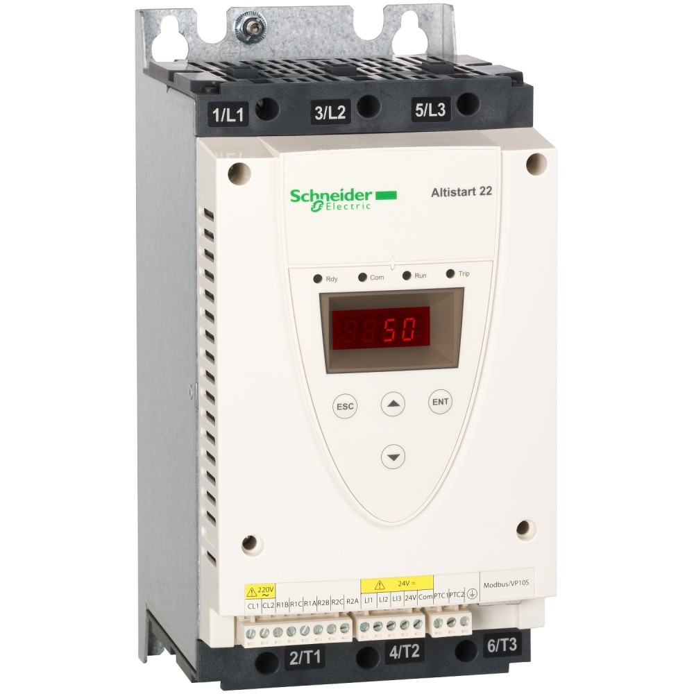 ARRANCADOR ELECTRONICO SUAVE 17A 5/10HP 220/440VAC ALTISTART ATS22D17S6