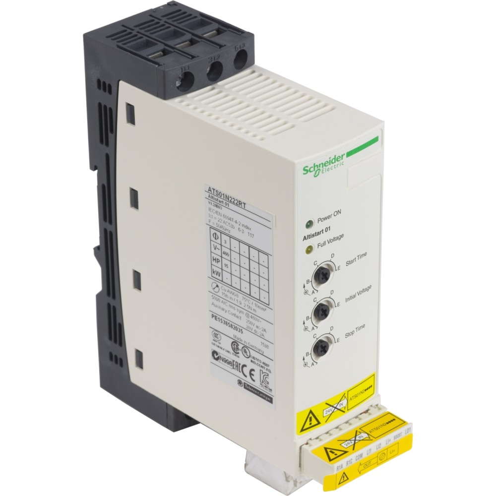 ARRANCADOR ELECTRONICO SUAVE 22A 10/15HP 460/480V ALTISTART ATS01N222RT