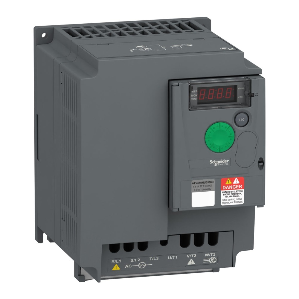 VARIADOR TRIFASICO 7.5HP/5.5KW 380-460VAC 12.6A IP20 S/FILTRO ATV 310 ATV310HU55N4E