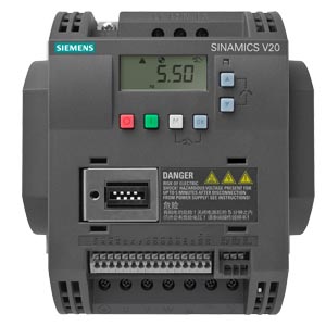 VARIADOR TRIFASICO 1.5HP/1.10KW 380-480VAC 3.1A IP20 SINAMICS V20 6SL32105BE211UV0