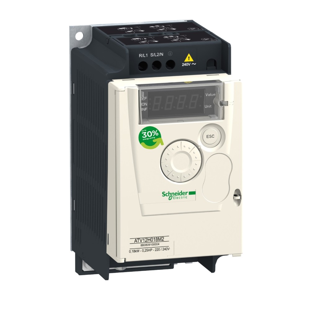 VARIADOR TRIFASICO 0.55HP/0.37KW 200-240VAC 2.4A IP20 ALTIVAR ATV12H037M3