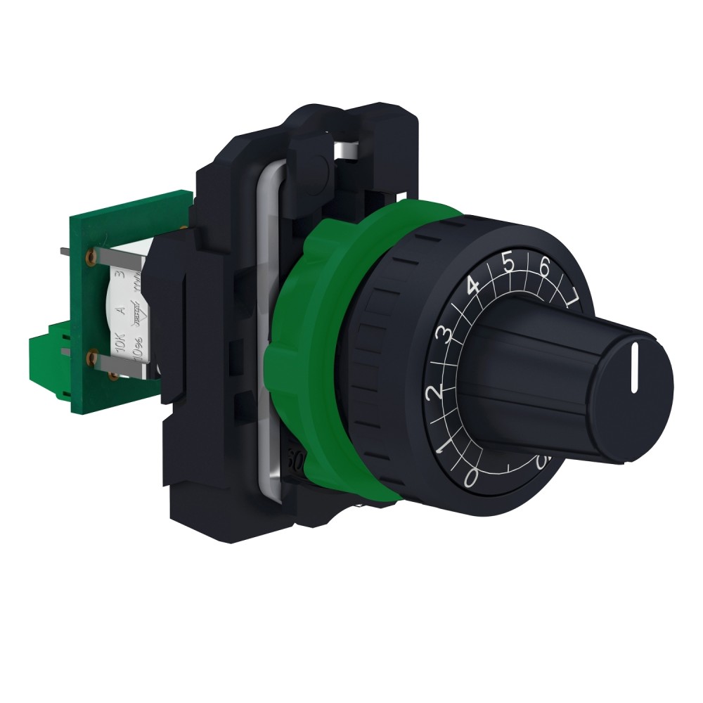 POTENCIOMETRO LINEAL GIRATORIO 1 VUELTA 10 KOHM 22MM IP66 HARMONY XB5AD912R10K