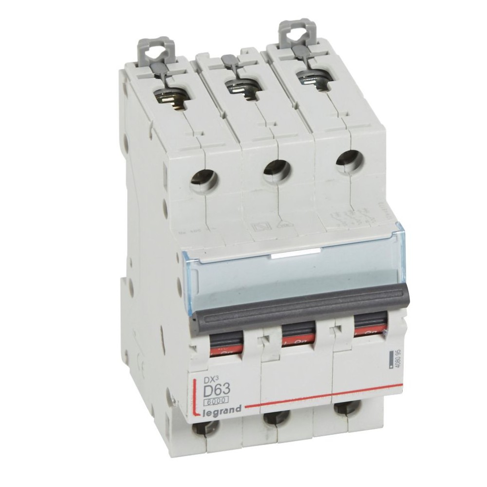 INTERRUPTOR AUT TERMOMAG P/RIEL 3P 63A 230/400VAC 25/10KA DX3-6000 408095