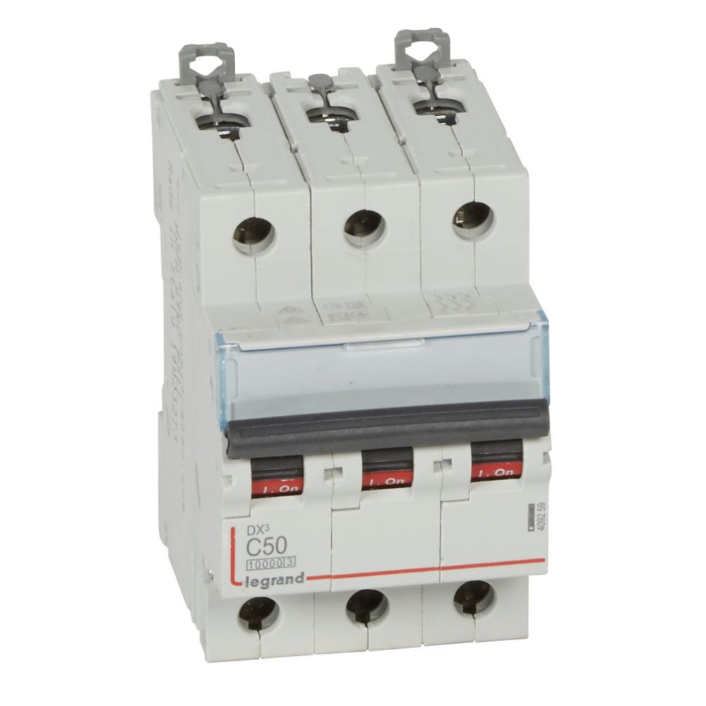 INTERRUPTOR AUT TERMOMAG P/RIEL 3P 50A 230/400VAC 32/16KA DX3-10000 409259