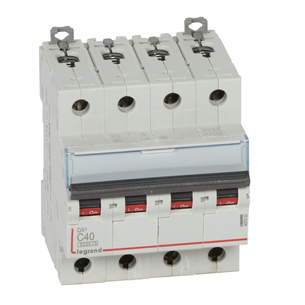INTERRUPTOR AUT TERMOMAG P/RIEL 4P 40A 230/400VAC 25/10KA DX3-6000 407932