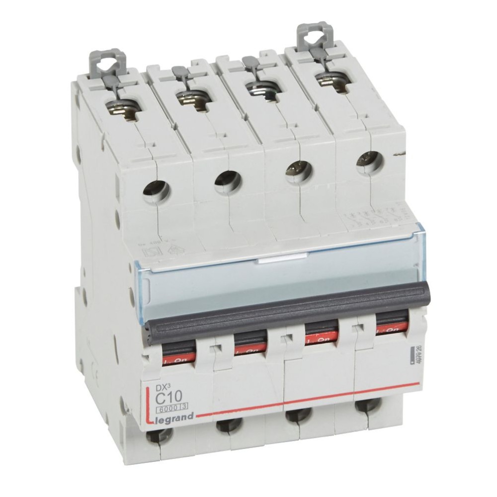 INTERRUPTOR AUT TERMOMAG P/Riel 4P 10A 400VAC 6/10KA DX3 6000 407926