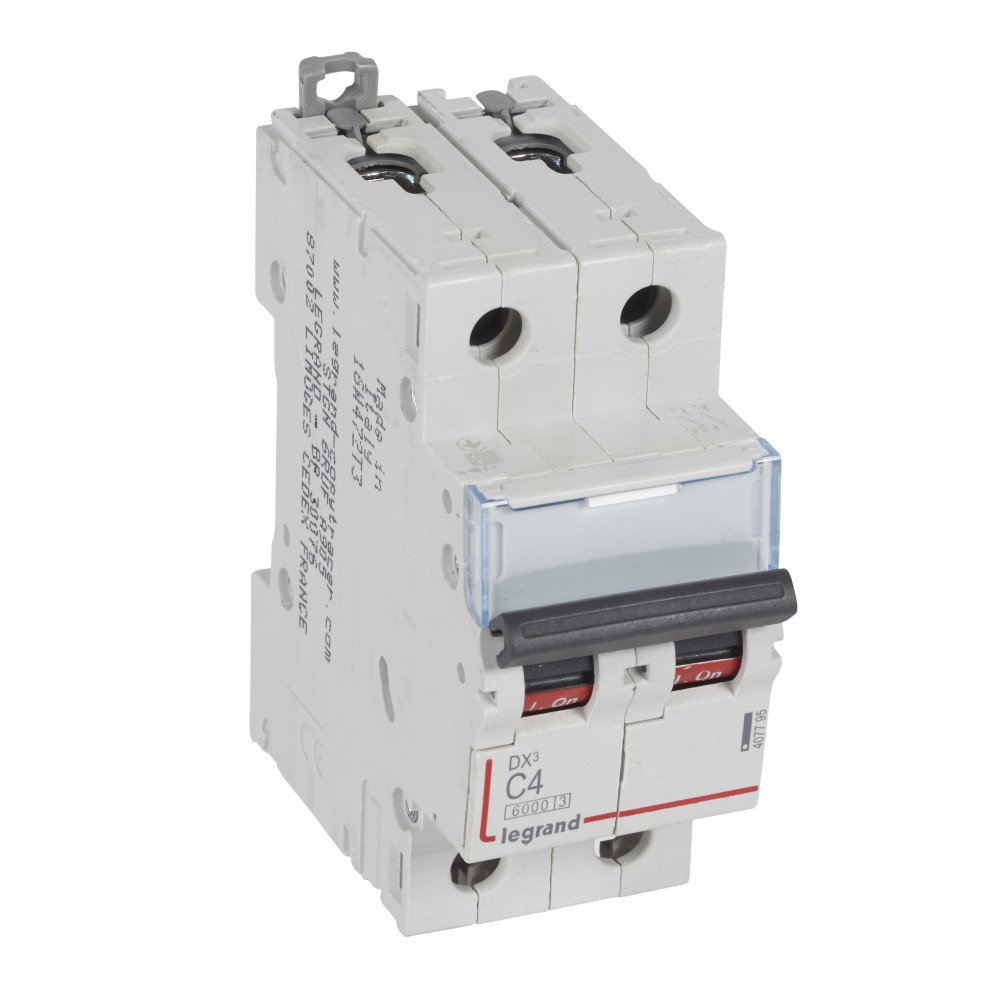 INTERRUPTOR AUT TERMOMAG P/RIEL 2P 4A 400VAC 10KA DX3-6000 407795