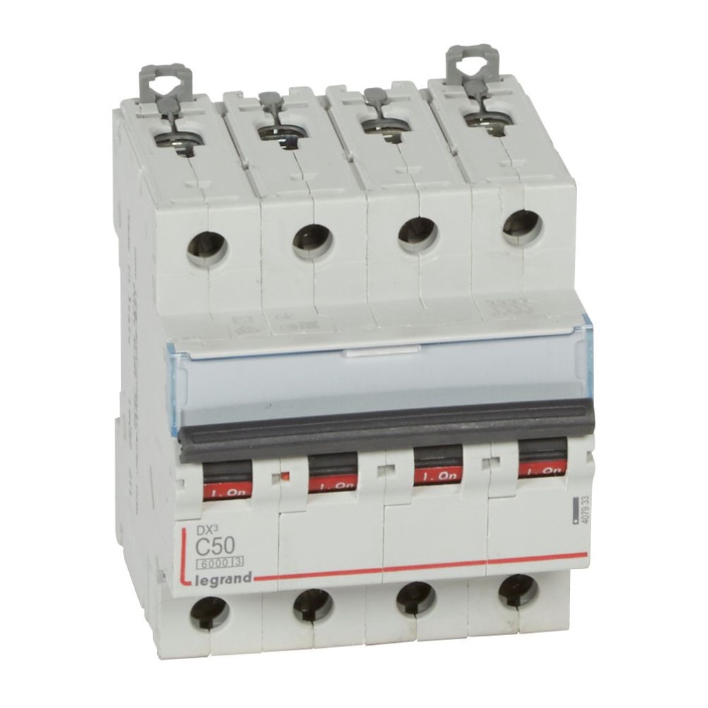 INTERRUPTOR AUT TERMOMAG P/RIEL 4P 50A 400VAC 6/10KA DX3-6000 407933
