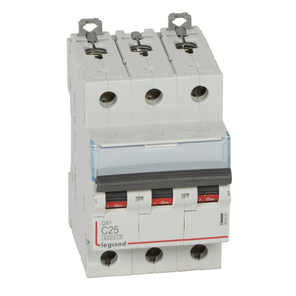 INTERRUPTOR AUT TERMOMAG P/RIEL 3P 25A 230/400VAC 25/10KA DX3-6000 407861