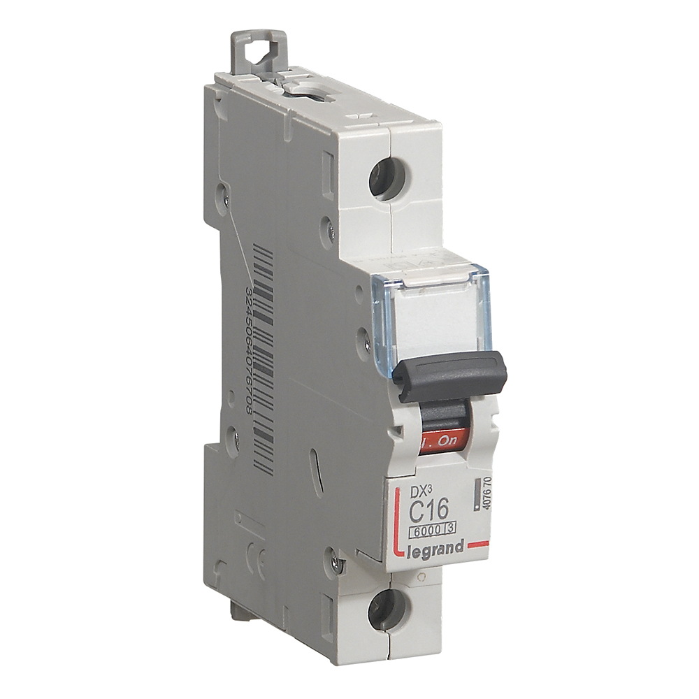 INTERRUPTOR AUT TERMOMAG P/RIEL 1P 16A 230/400VAC 10/6KA DX3-6000 407670