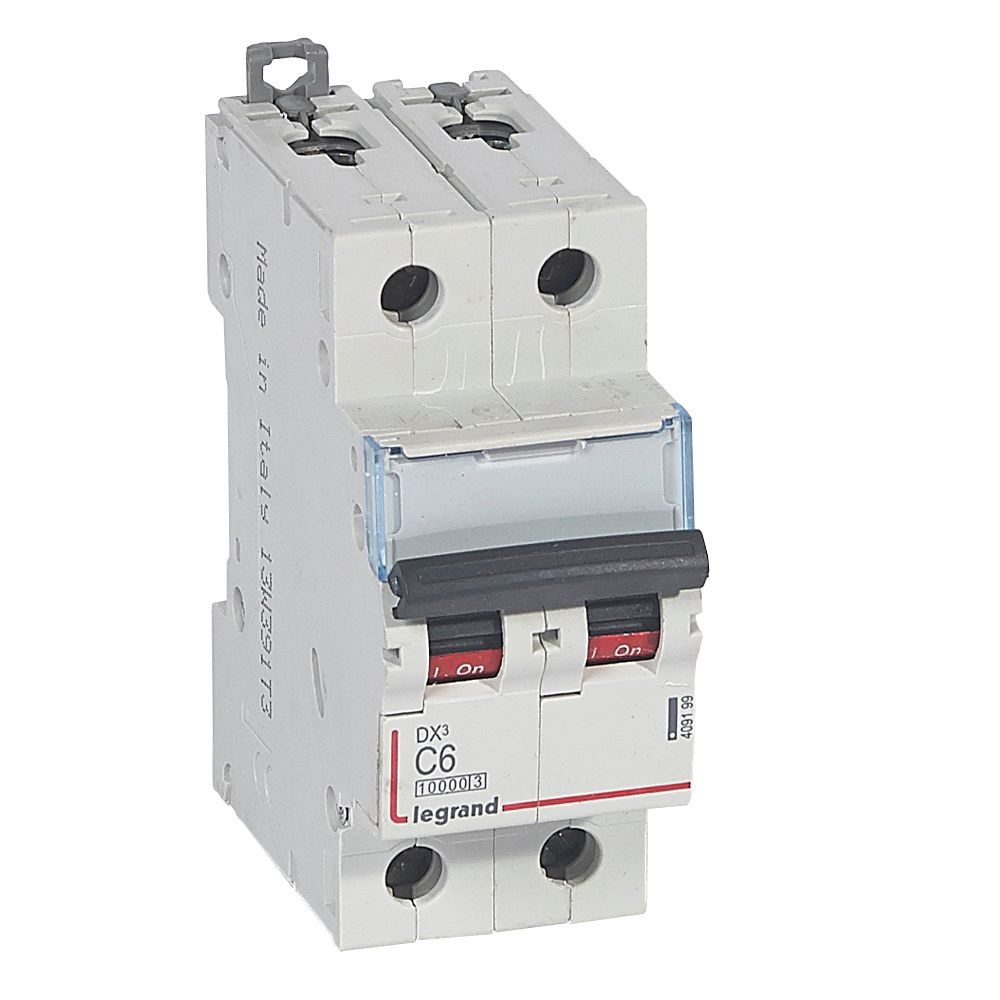 INTERRUPTOR AUT TERMOMAG P/RIEL 2P 6A 400VAC 10/6KA DX3-10000 409199