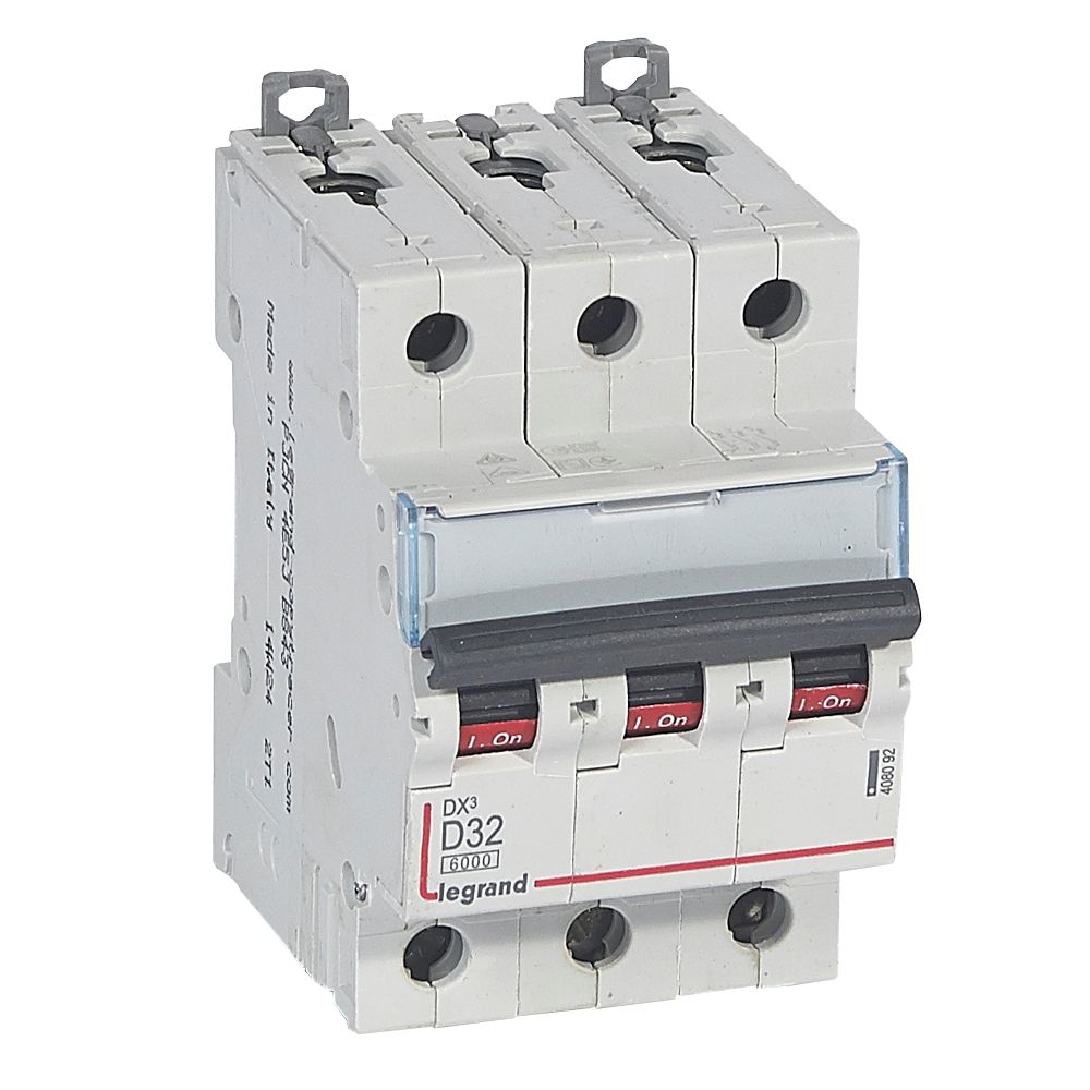 INTERRUPTOR AUT TERMOMAG P/RIEL 3P 32A 400VAC 6KA DX3-6000 408092