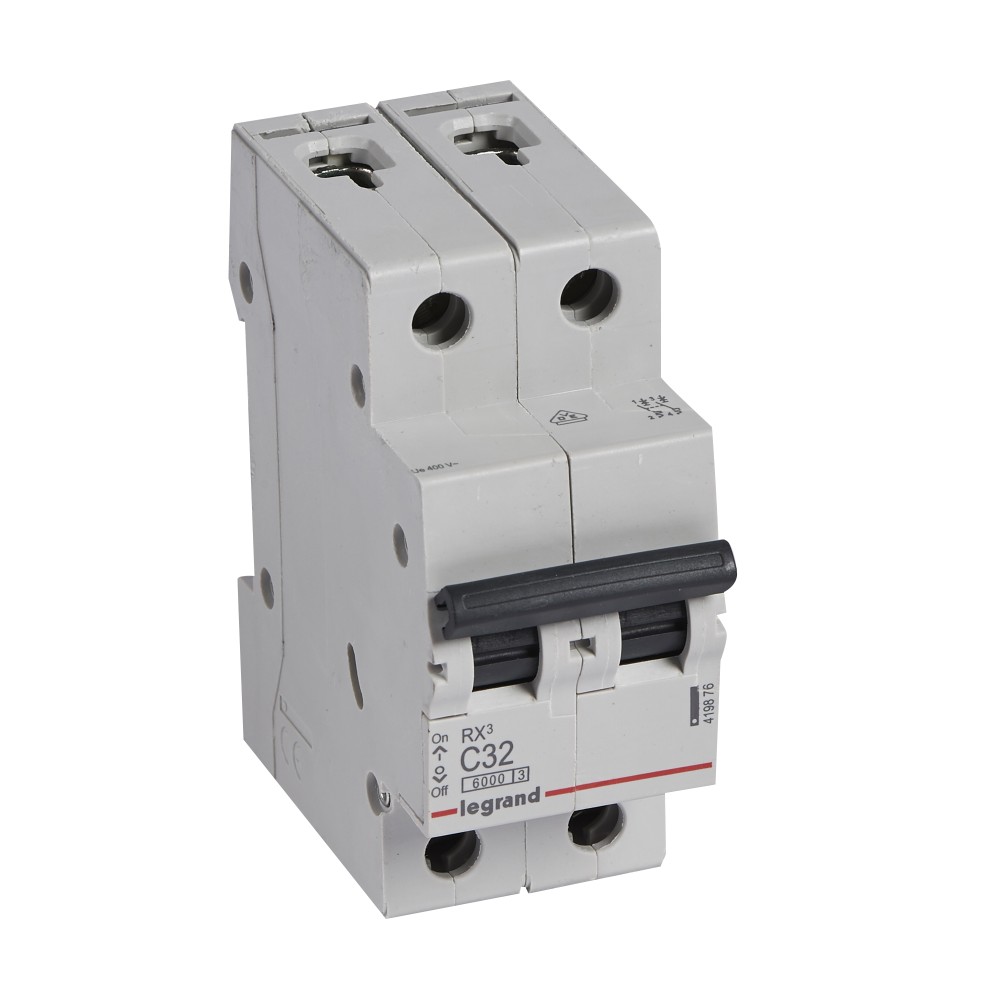 INTERRUPTOR AUT TERMOMAG P/RIEL 2P 63A 230/400VAC 10/6KA RX3 419879